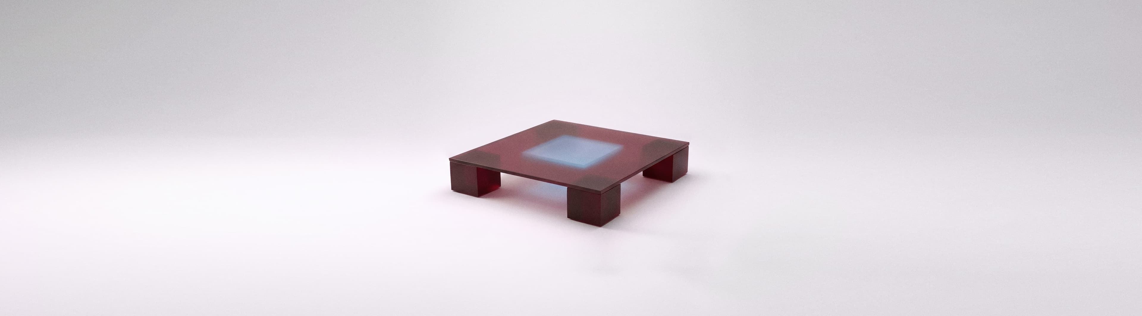 Semi-transparent Resin Coffee Table